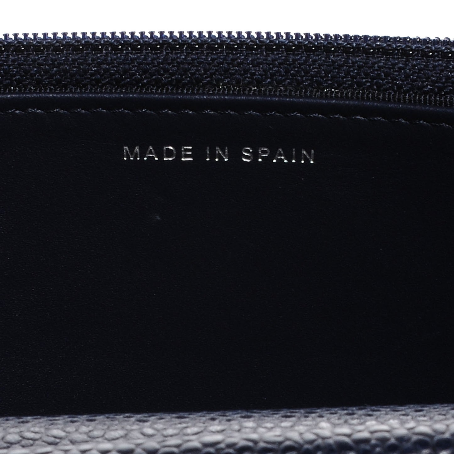 Caviar Quilted Wallet on Chain WOC Navy Blue