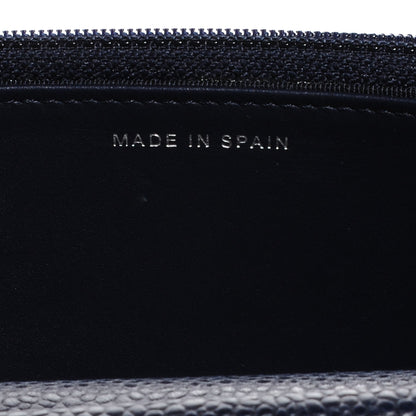 Chanel Caviar Quilted Wallet on Chain WOC Navy Blue 5 of 9