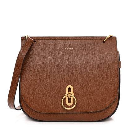 Mulberry Small Classic Grain Calfskin Amberley Satchel Oak 1 of 13