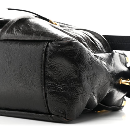 Christian Dior Crinkled Calfskin Small Grand Tour Bowling Bag Black 10 of 10