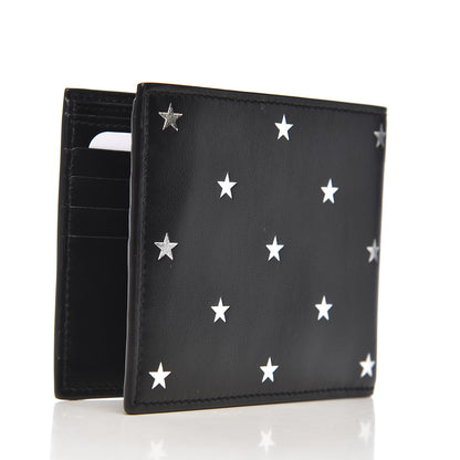 Saint Laurent Calfskin Star Print East West Wallet Black 3 of 7