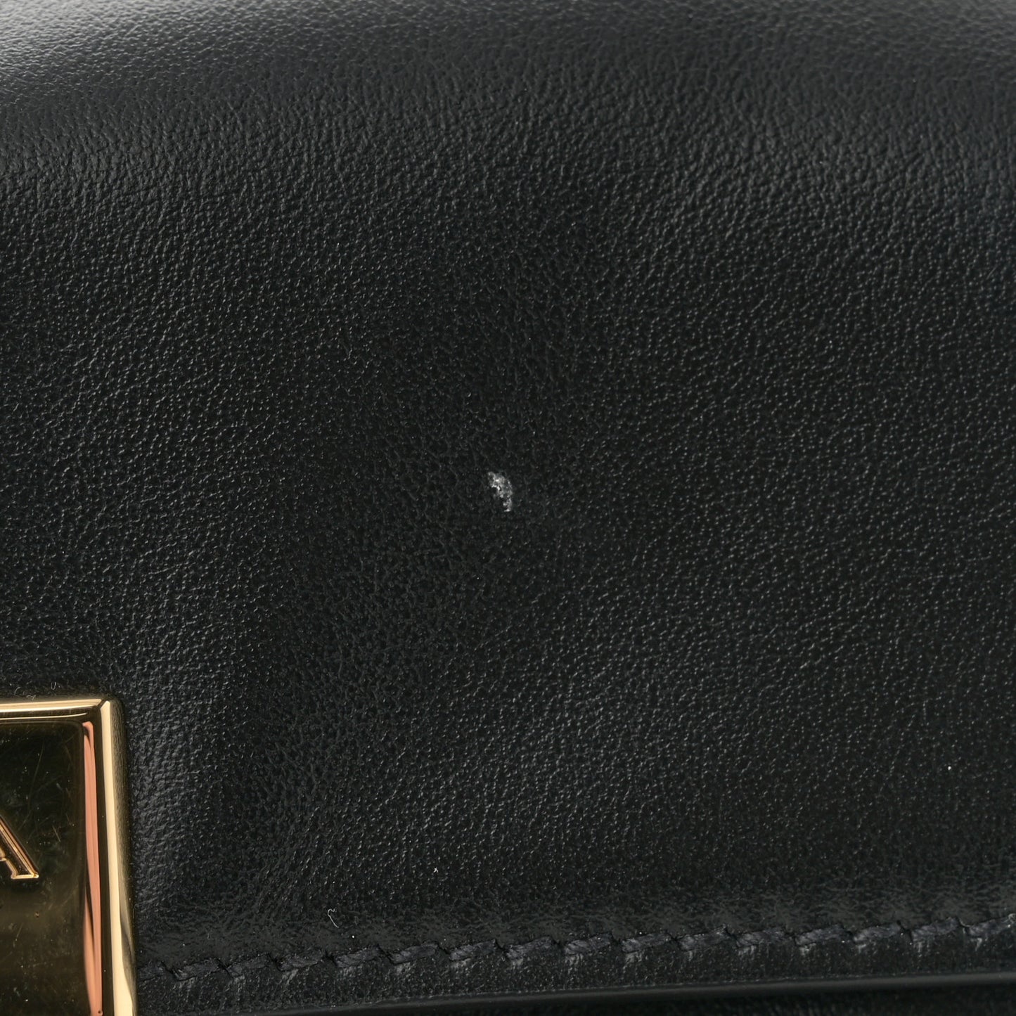 Calfskin Soft Sound Charms Shoulder Bag Black
