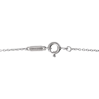 Tiffany Sterling Silver Blue Sapphire Enchant Heart Key Pendant Necklace 4 of 4