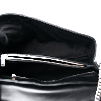 Saint Laurent Calfskin Y Quilted Monogram Large Loulou Chain Satchel Black 4 of 12
