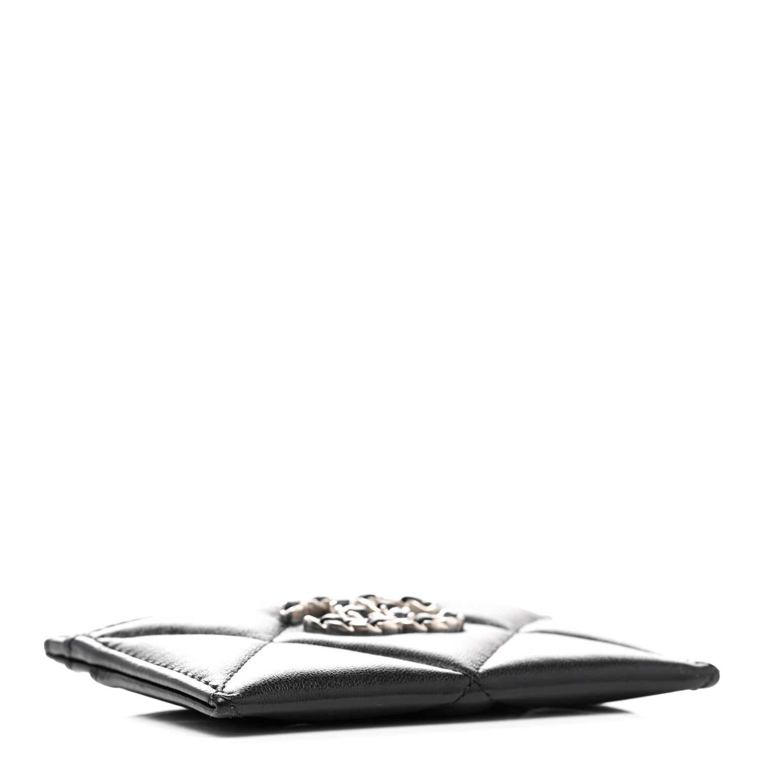 Chanel Lambskin Quilted Chanel 19 Card Holder Black 4 of 8