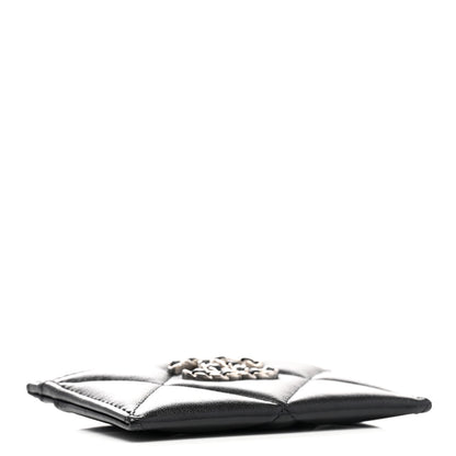 Chanel Lambskin Quilted Chanel 19 Card Holder Black 4 of 8