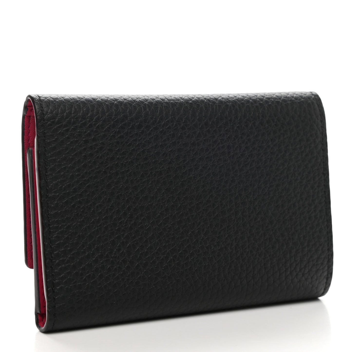 Taurillon Capucines Compact Wallet Black