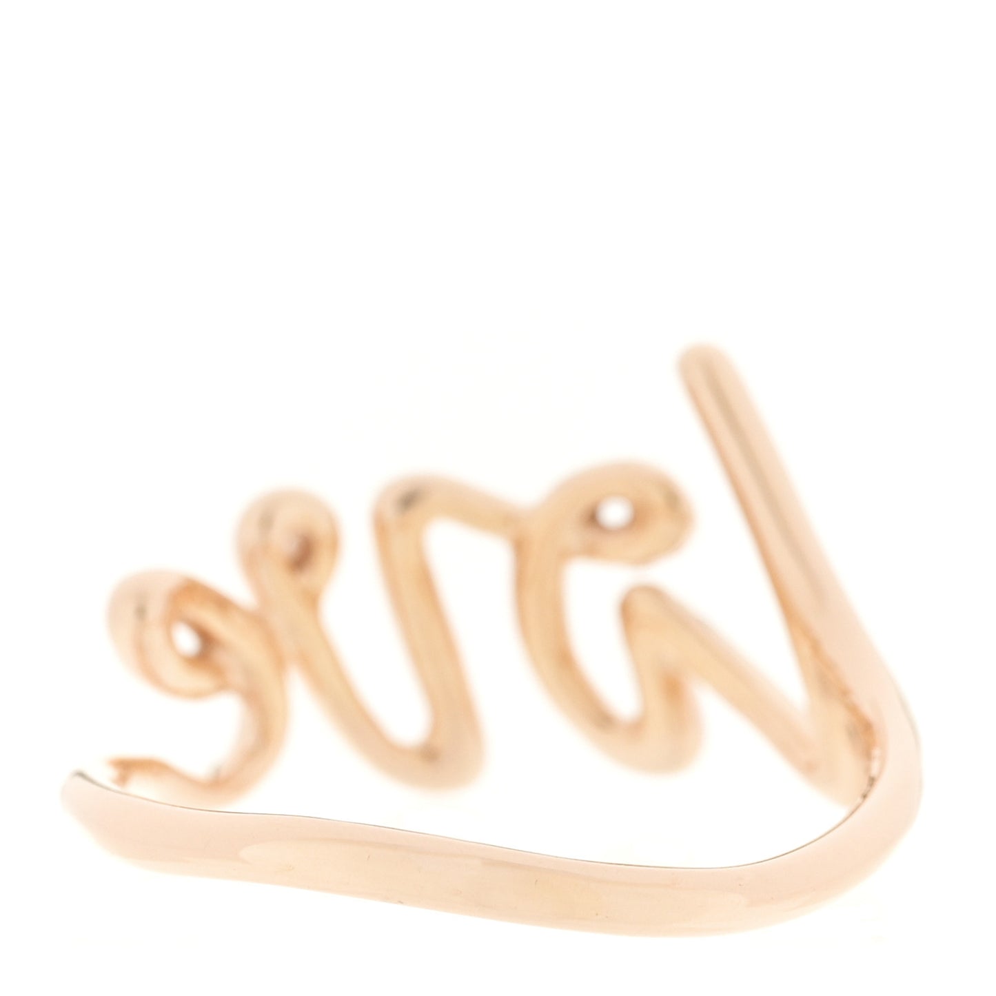 18K Rose Gold Paloma's Graffiti Love Ring 52 6