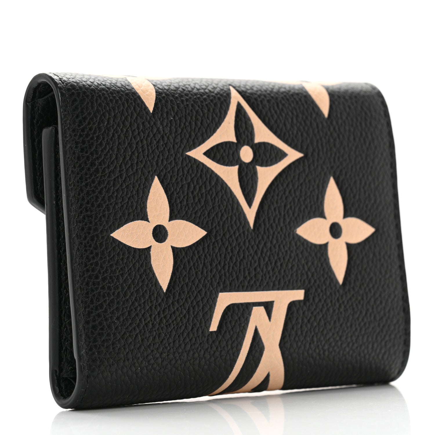 Louis Vuitton Empreinte Monogram Giant Victorine Wallet Black Beige 3 of 11
