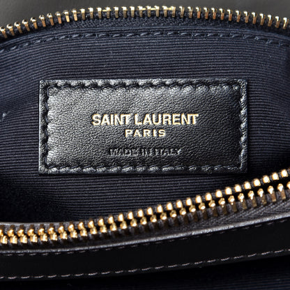 Saint Laurent Calfskin Y Quilted Monogram Medium Loulou Chain Satchel Earth 6 of 9