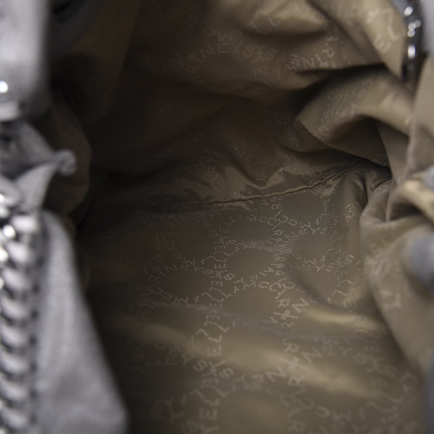 Shaggy Deer Falabella Fold Over Tote Grey