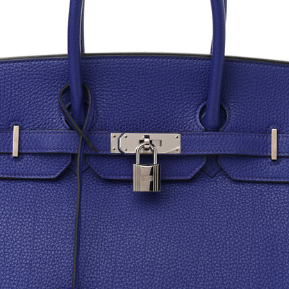 Hermes Togo BIRKIN 35 Bleu France 8 of 12