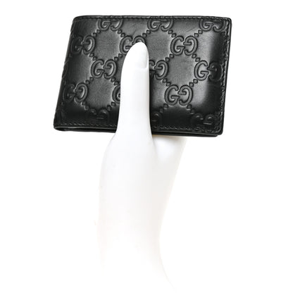 Gucci Guccissima Bi-Fold Wallet Black 2 of 8