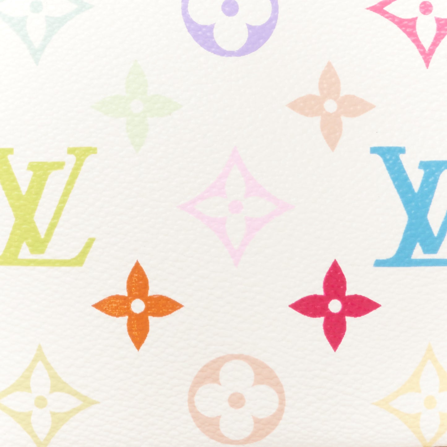 Monogram Multicolor Pochette Accessories White