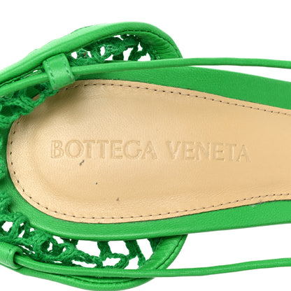 Bottega Veneta Mesh Nappa Stretch Ankle Tie 90mm Sandals 37 Grass 7 of 8