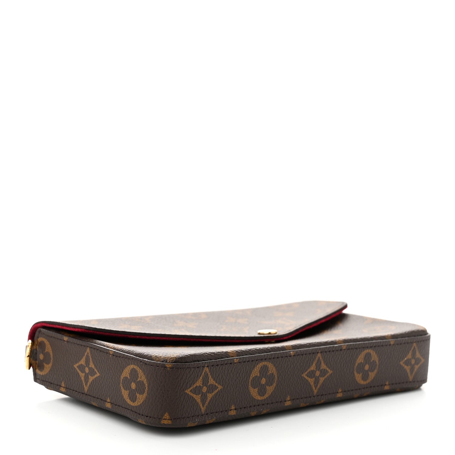 Louis Vuitton Monogram Pochette Felicie Chain Wallet Fuchsia 5 of 10