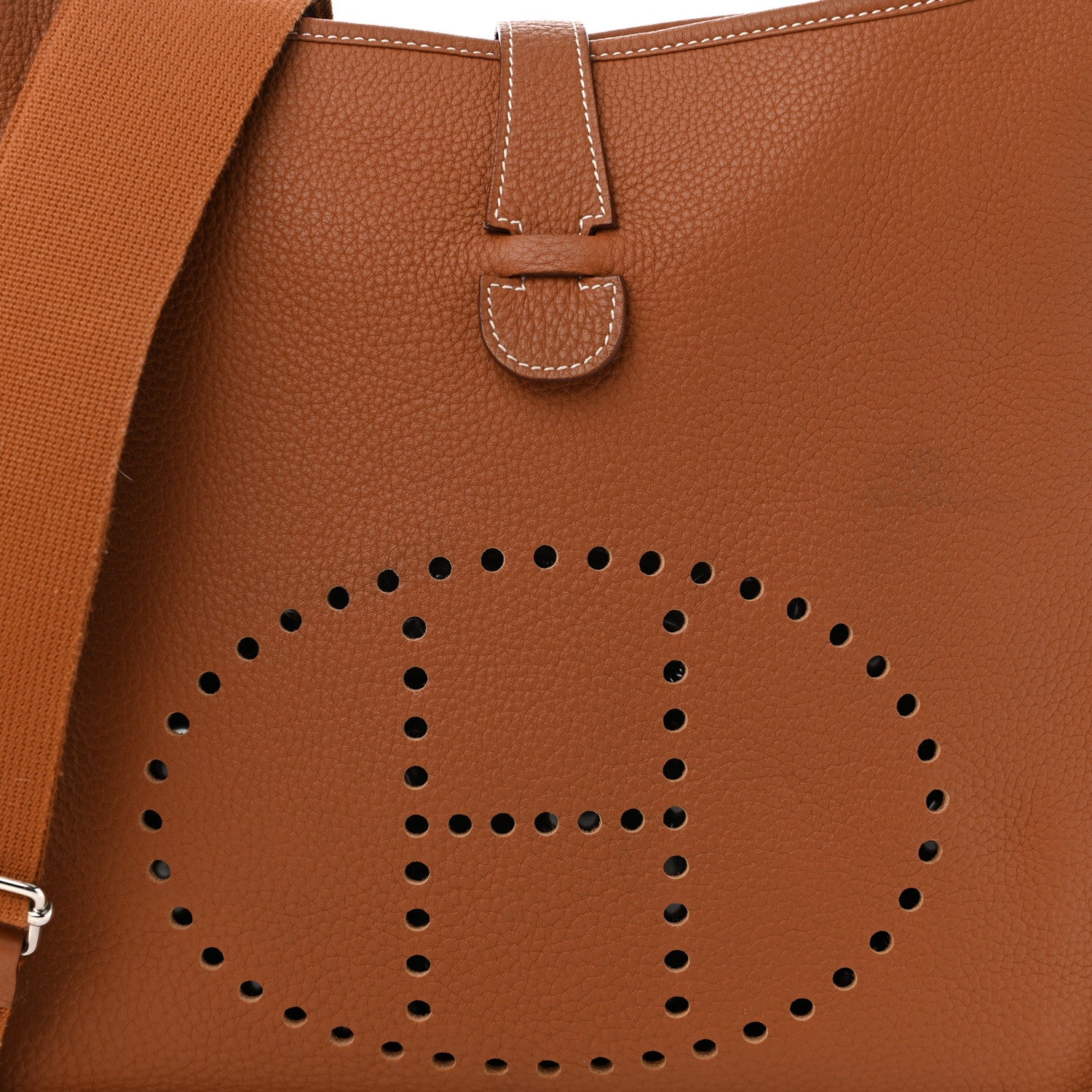 Hermes Taurillon Clemence Evelyne III GM Gold 8 of 10