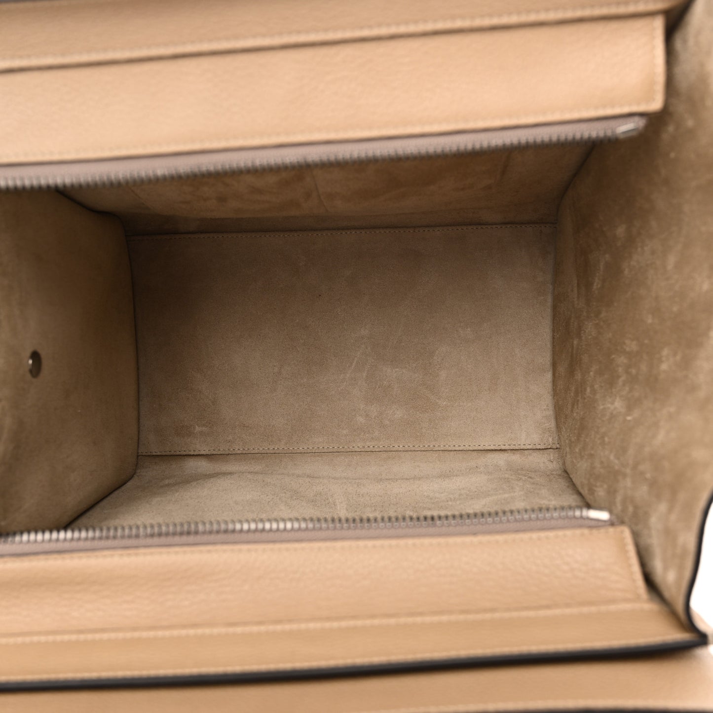 Drummed Calfskin Mini Luggage Dune