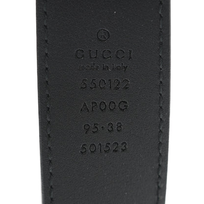Gucci Calfskin Trapuntata Zumi 30mm Belt 95 38 Black 3 of 7