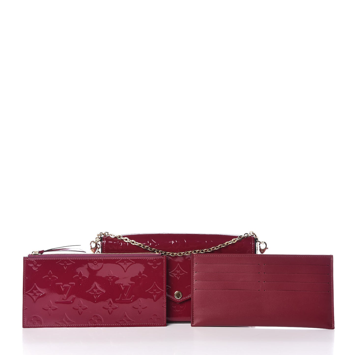 Vernis Felicie Chain Wallet Magenta