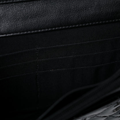 Chanel Patent Quilted Wallet On Chain WOC Black 12 of 16