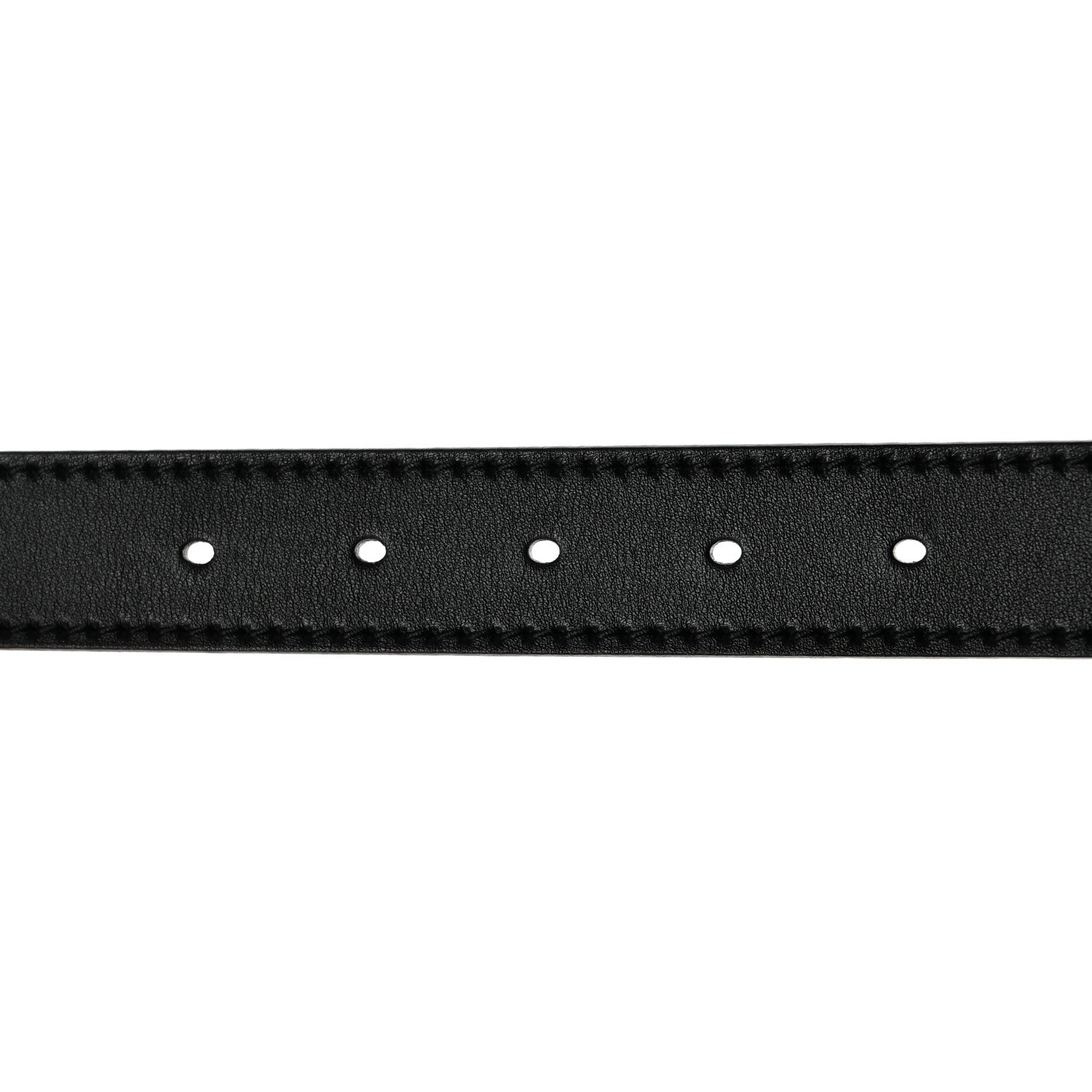 Christian Dior Calfskin D Fence Belt 80 32 Black 3 of 7