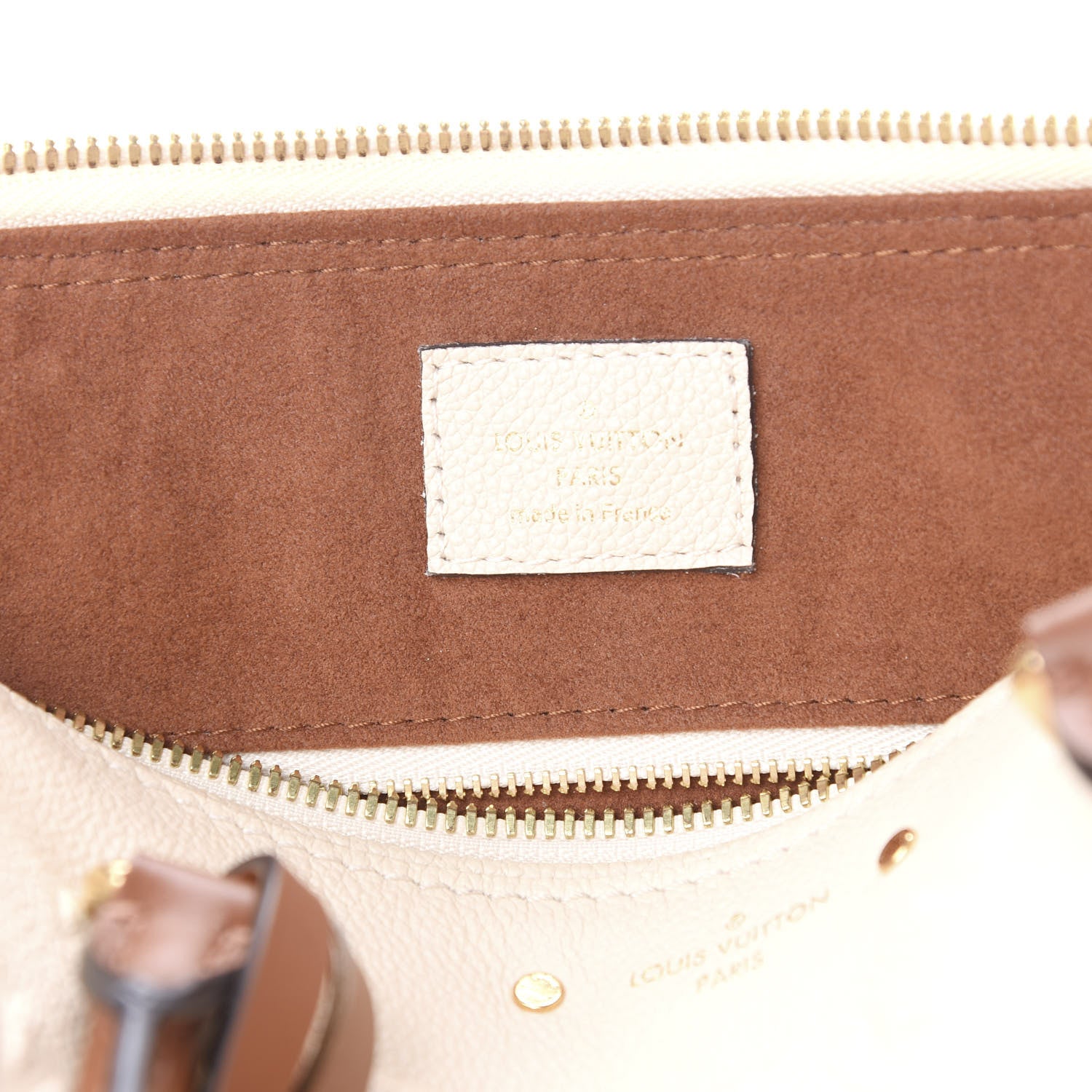 Louis Vuitton Empreinte Calfskin Speedy Bandouliere 25 NM Creme Caramel 6 of 11