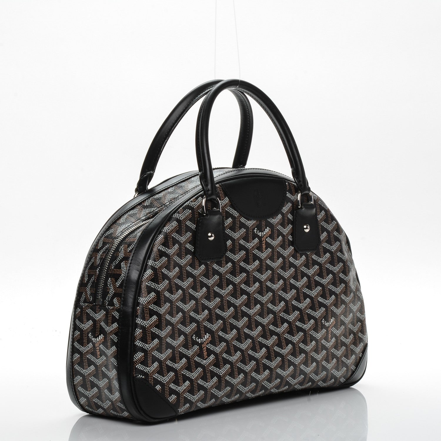 Goyard Goyardine Saint Jeanne MM Bowler Black 3 of 10