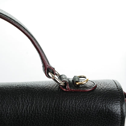Miu Miu Goatskin Madras Shoulder Bag Nero Black 8 of 14