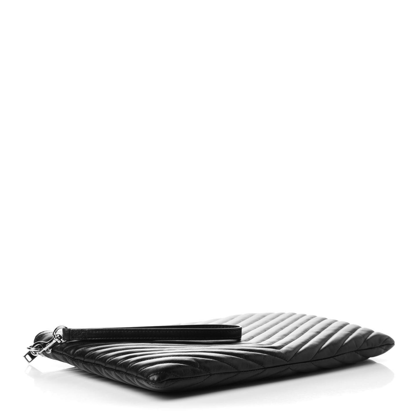 Calfskin Matelasse Monogram Cassandre Tablet Pouch Black