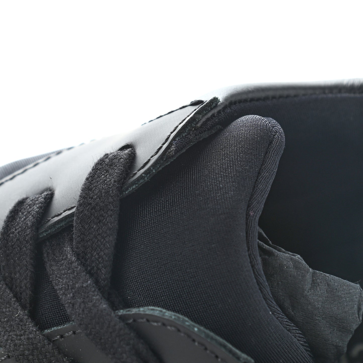 Lambskin Fabric CC Sneakers 36.5 Black