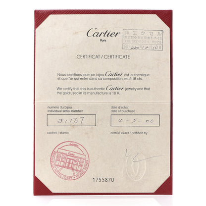 Cartier 18K White Gold 5.5mm LOVE Ring 52 6 6 of 6