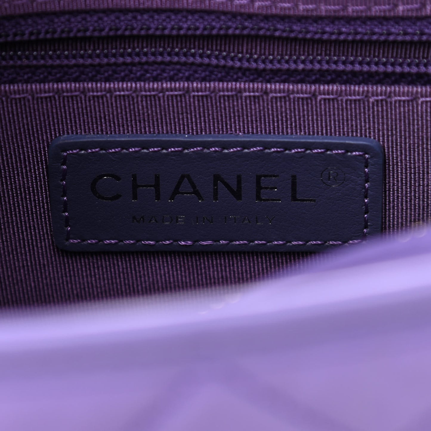 Aged Calfskin Quilted Small Gabrielle Hobo Purple