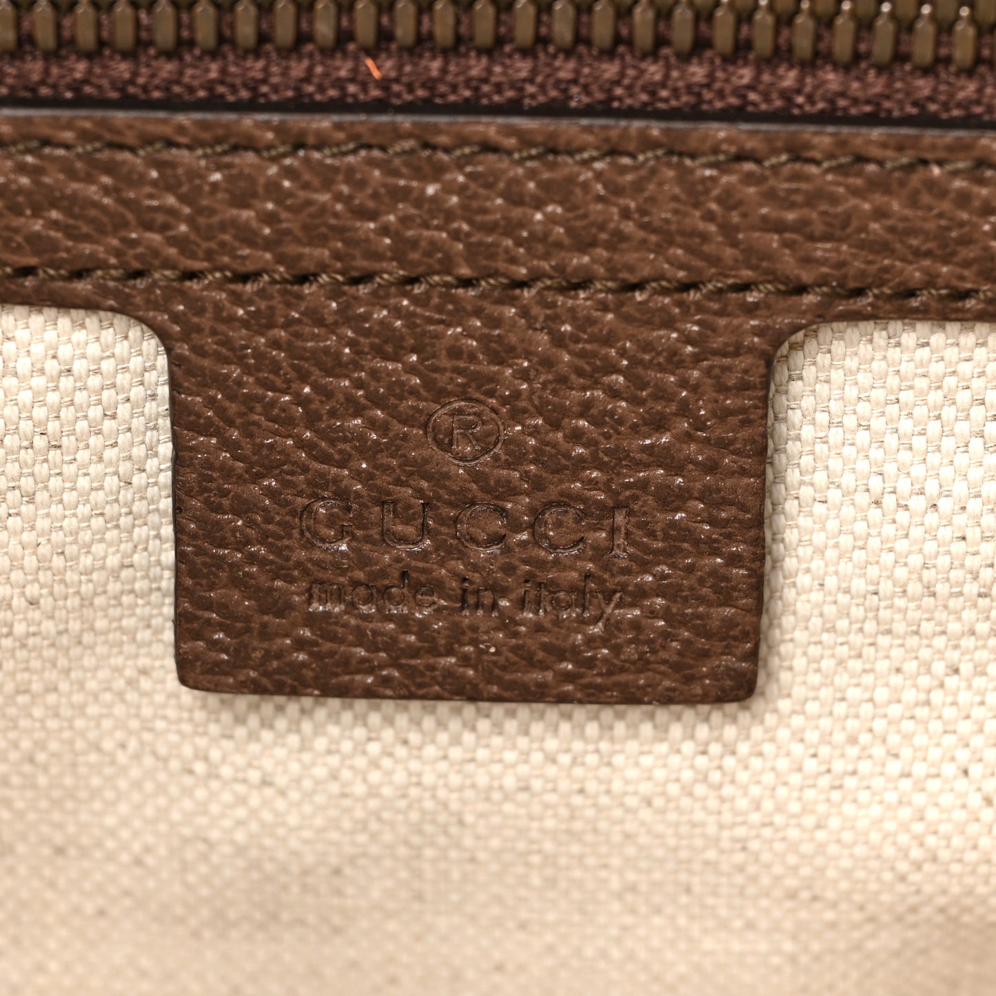 GG Supreme Monogram Web Small Ophidia Half Moon Hobo Brown
