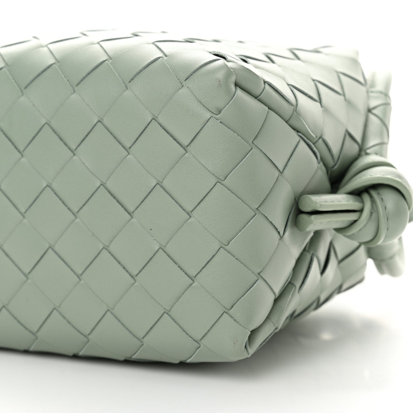 Nappa Intrecciato Loop Top Handle Camera Bag New Sauge