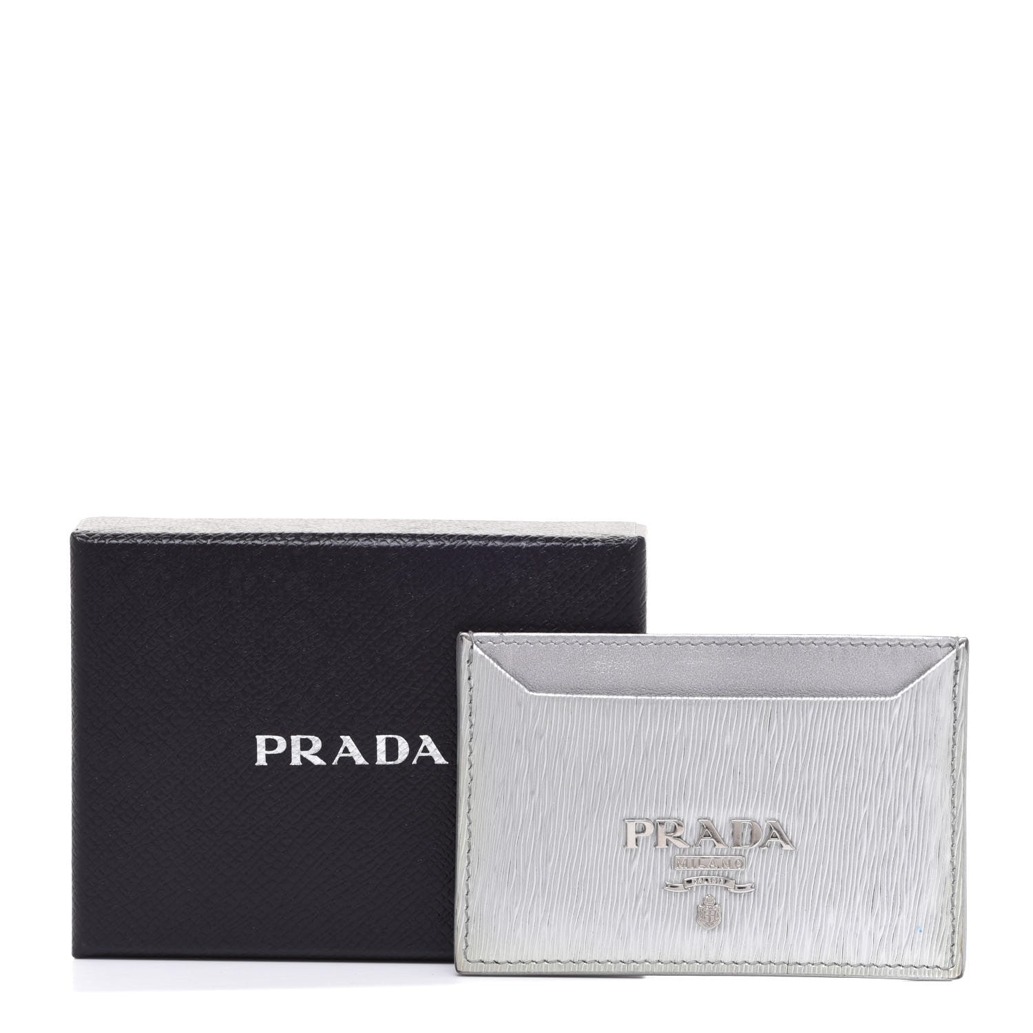 Prada Vitello Move Card Holder Cromo 7 of 7