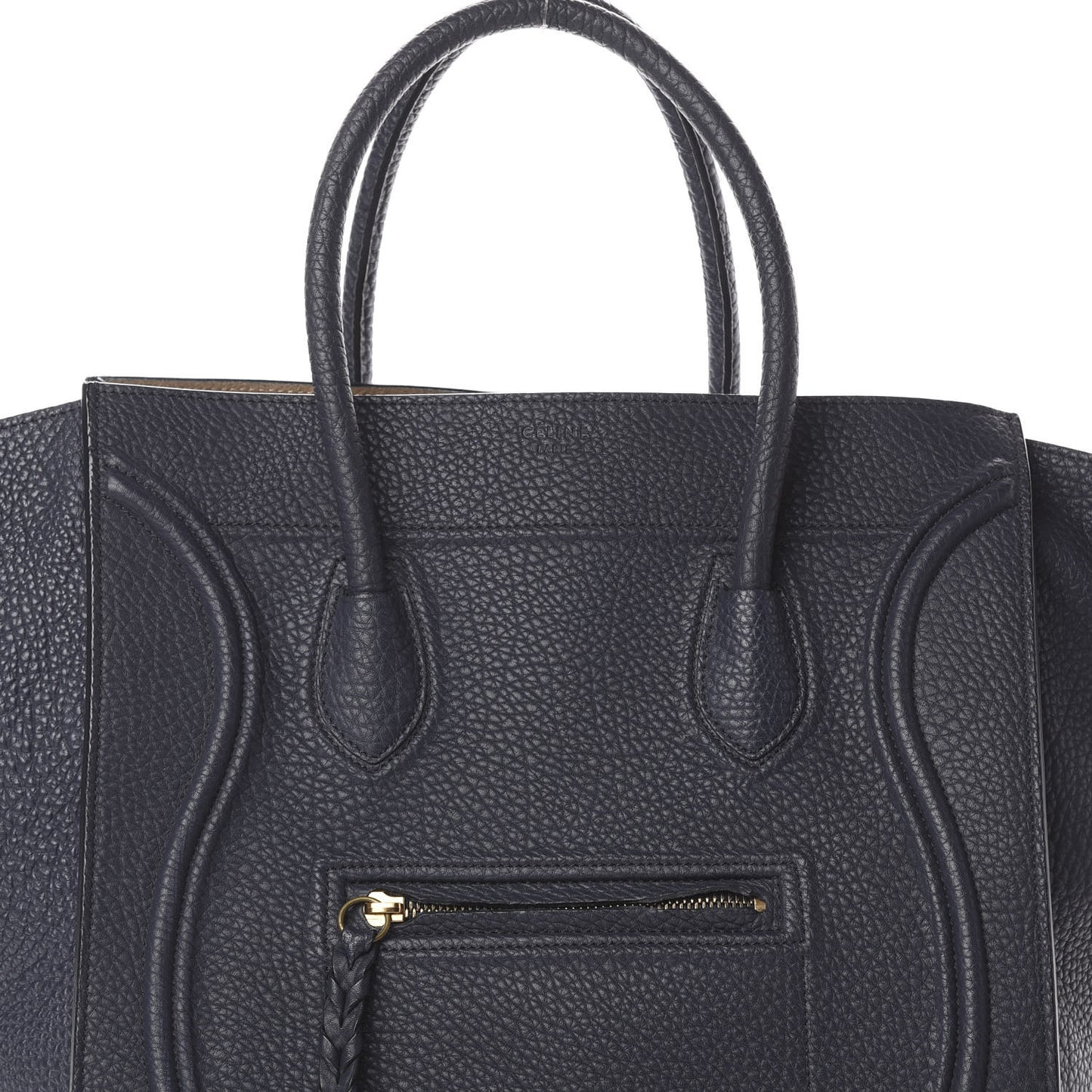 Bullhide Calfskin Medium Phantom Luggage Navy Blue