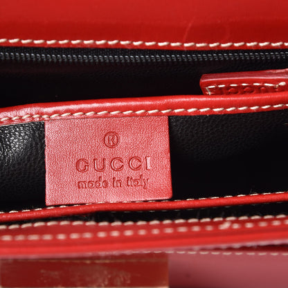 Gucci Calfskin Shoulder Bag Red 6 of 13
