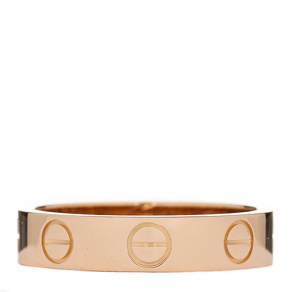 Cartier 18K Pink Gold 3.5mm LOVE Wedding Band Ring 46 3.75 1 of 3