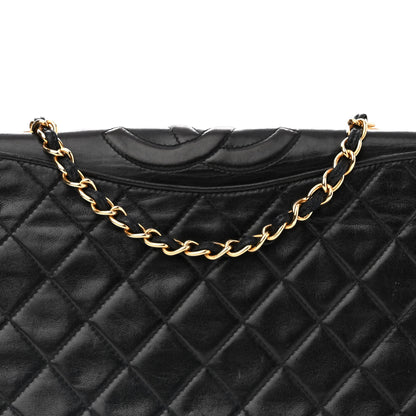 Chanel Lambskin Quilted CC Small Single Flap Black 9 of 14
