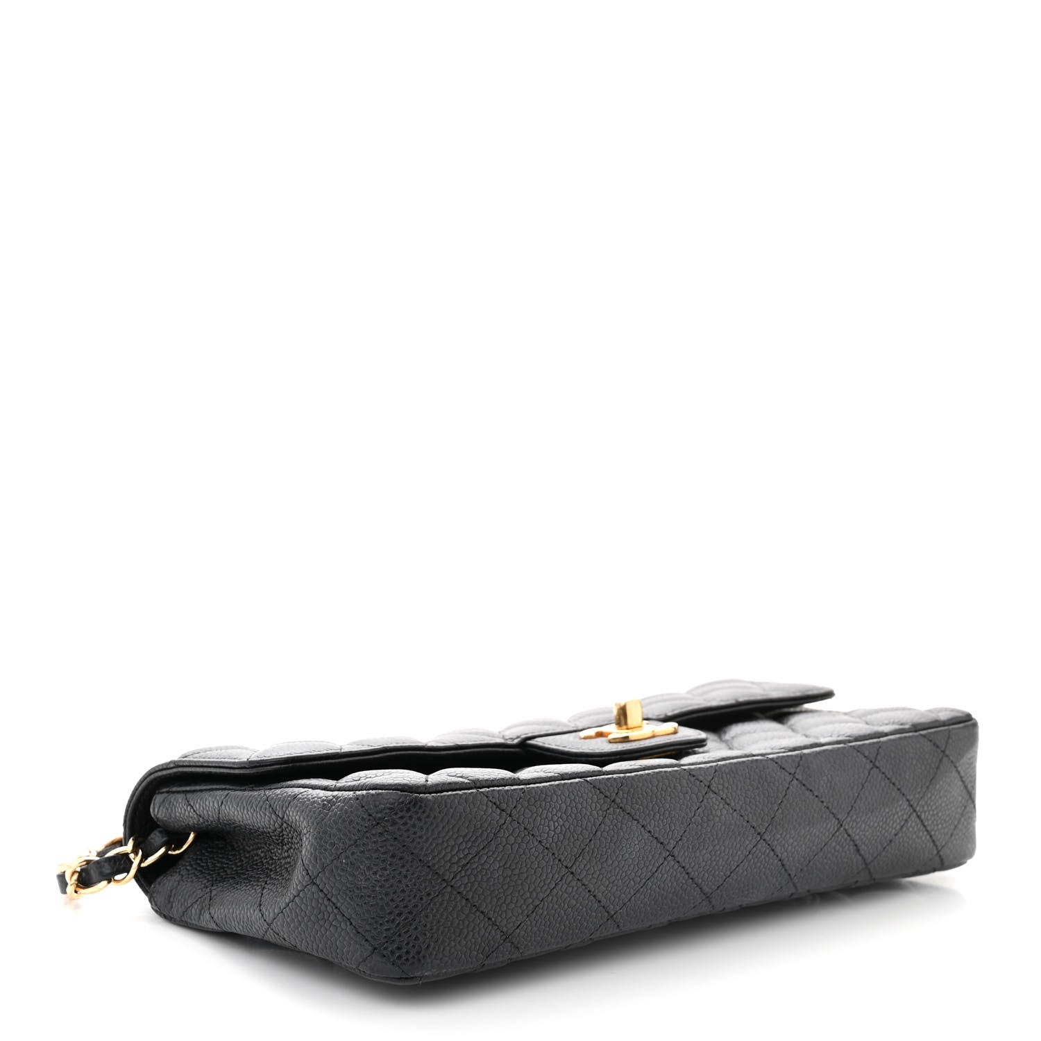 Chanel Caviar Quilted East West Flap Navy 4 of 12