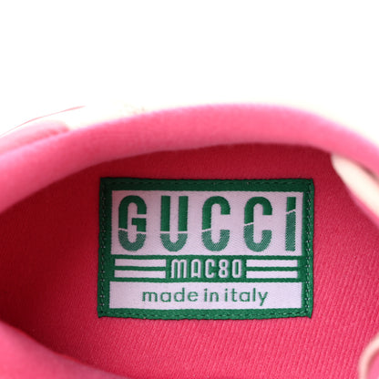 Gucci Dali Soft Calfskin Womens Mac80 Sneakers 37.5 Off White Pink 8 of 9