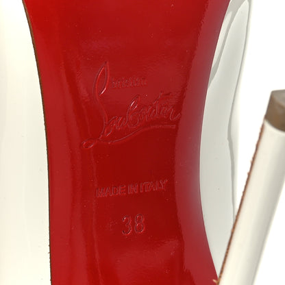 Christian Louboutin Patent So Kate 120 Pumps 38 White 7 of 8