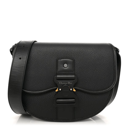 Christian Dior Grained Calfskin Gallop Bag With Strap Black 1 of 15