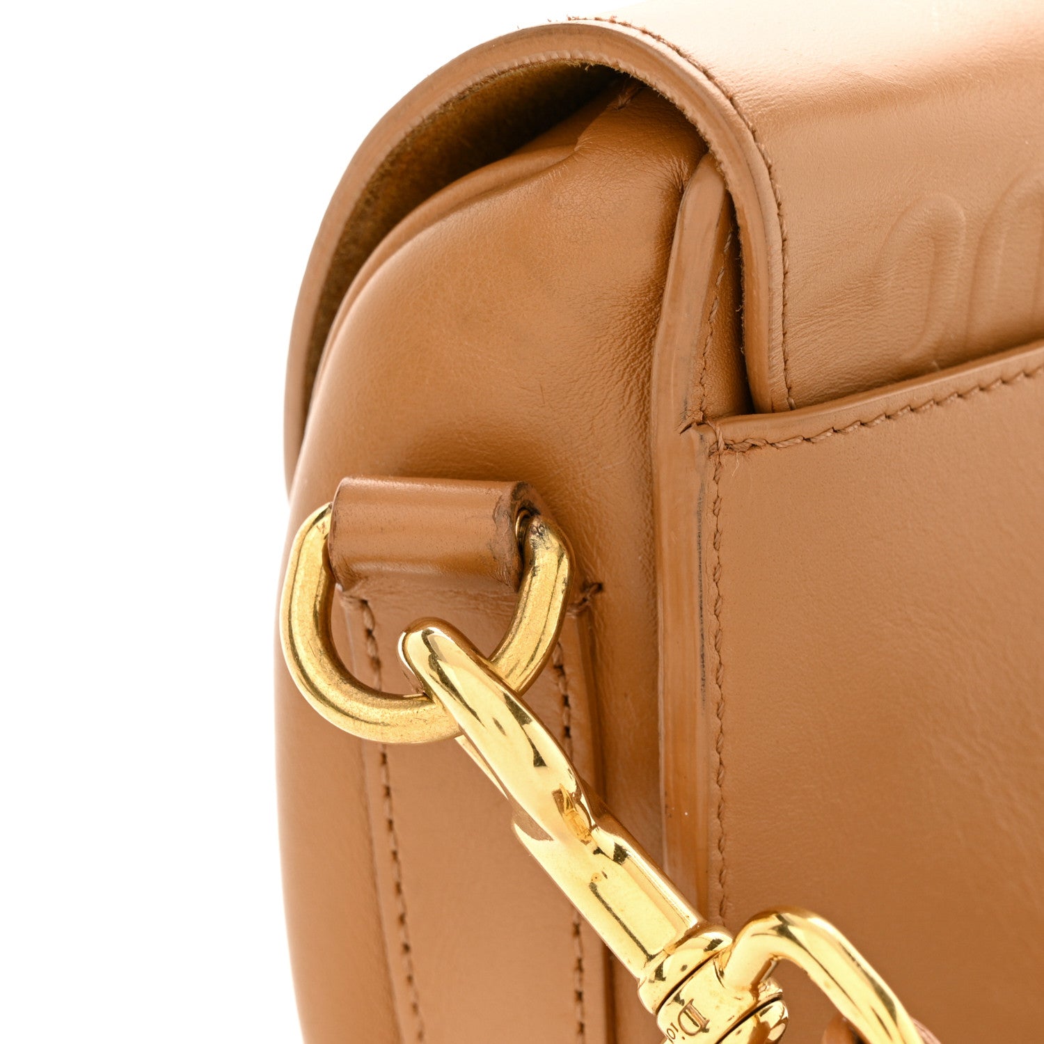 Christian Dior Box Calfskin Small Bobby Flap Camel 11 of 12
