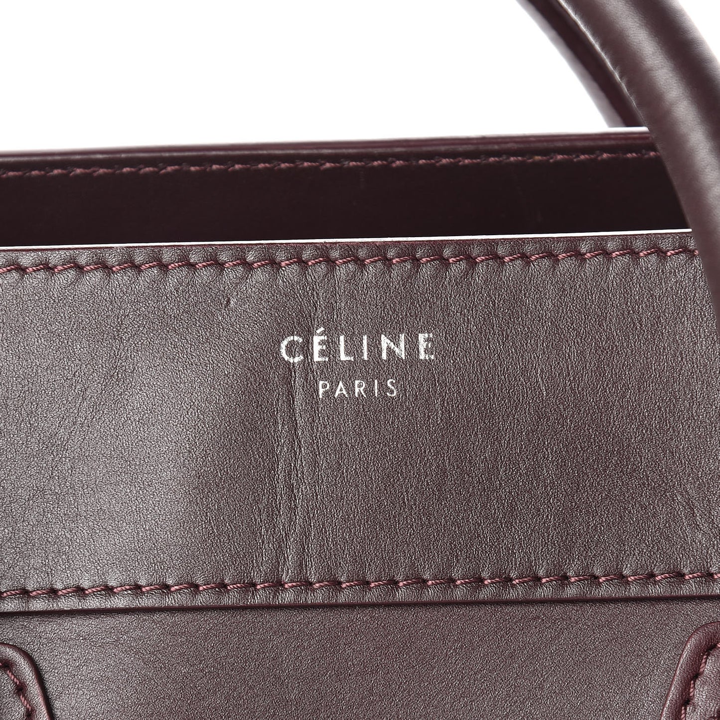 Smooth Calfskin Small Luggage Burgundy
