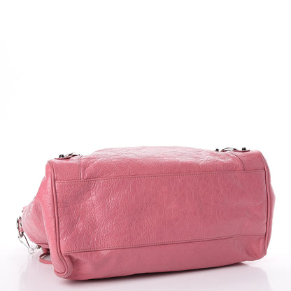 Balenciaga Agneau Classic Silver Hardware Velo Rose Hortensia 3 of 10