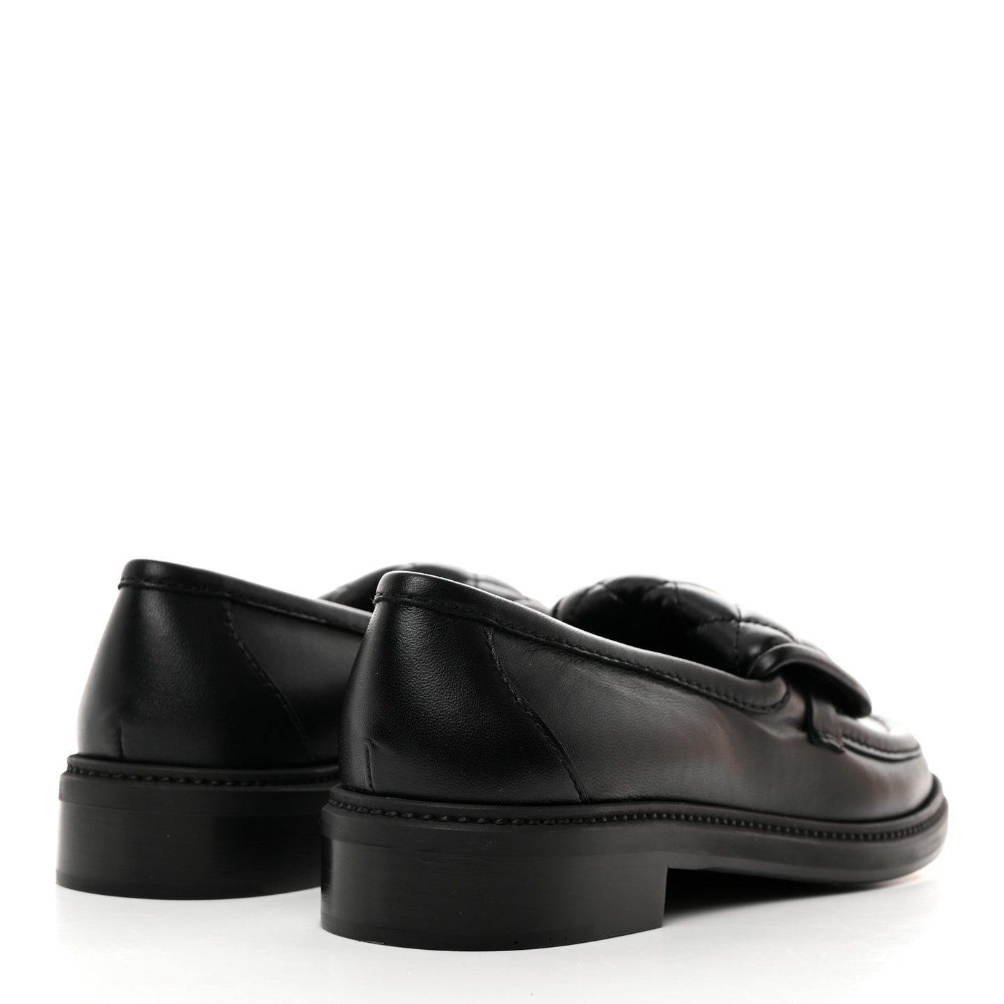 Lambskin Quilted CC Turnlock Loafers 40 Black