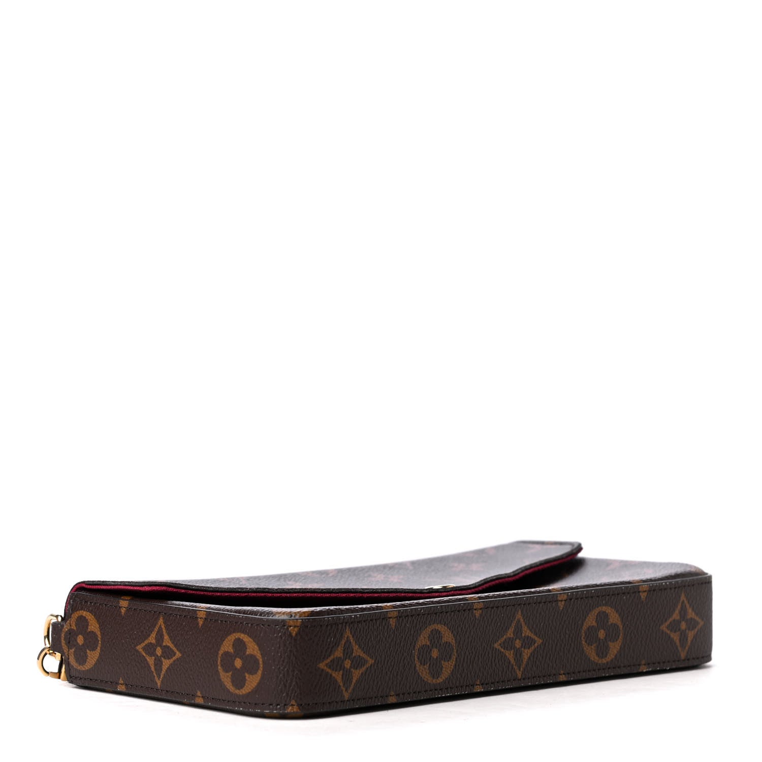 Louis Vuitton Monogram Pochette Felicie Chain Wallet Fuchsia 3 of 4