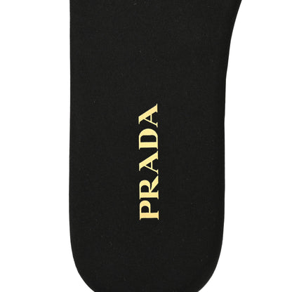 Prada Calf Hair Leopard Print Metal Triangle Logo Flat Slide Sandals 40 Miele 7 of 9